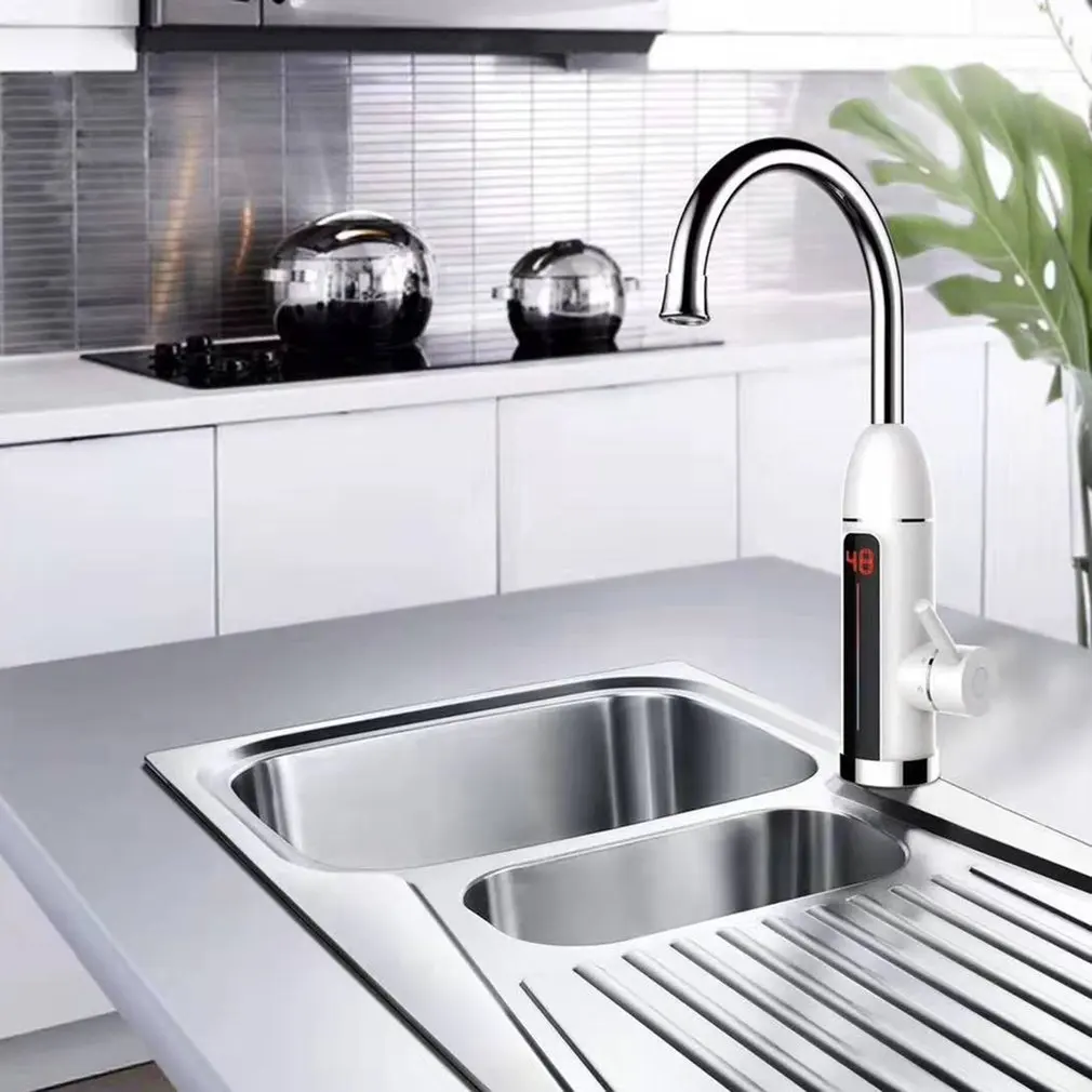 3000W Electric Water Heater Tap 360° Rotating LCD Digital Temperature Display Kitchen Tankless Instant Hot Water Faucet
3000W Electric Water Heater Tap 360° Rotating LCD Digital Temperature Display Kitchen Tankless Instant Hot Water Faucet
