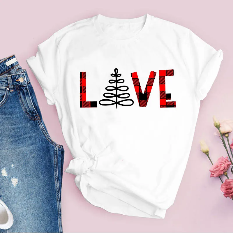 Women T Shirt Print Plaid Joy Snowflake Style Cute Holiday Christmas Clothes Female Tshirt Harajuku Casual Tee Ladies Tops
Women T Shirt Print Plaid Joy Snowflake Style Cute Holiday Christmas Clothes Female Tshirt Harajuku Casual Tee Ladies Tops