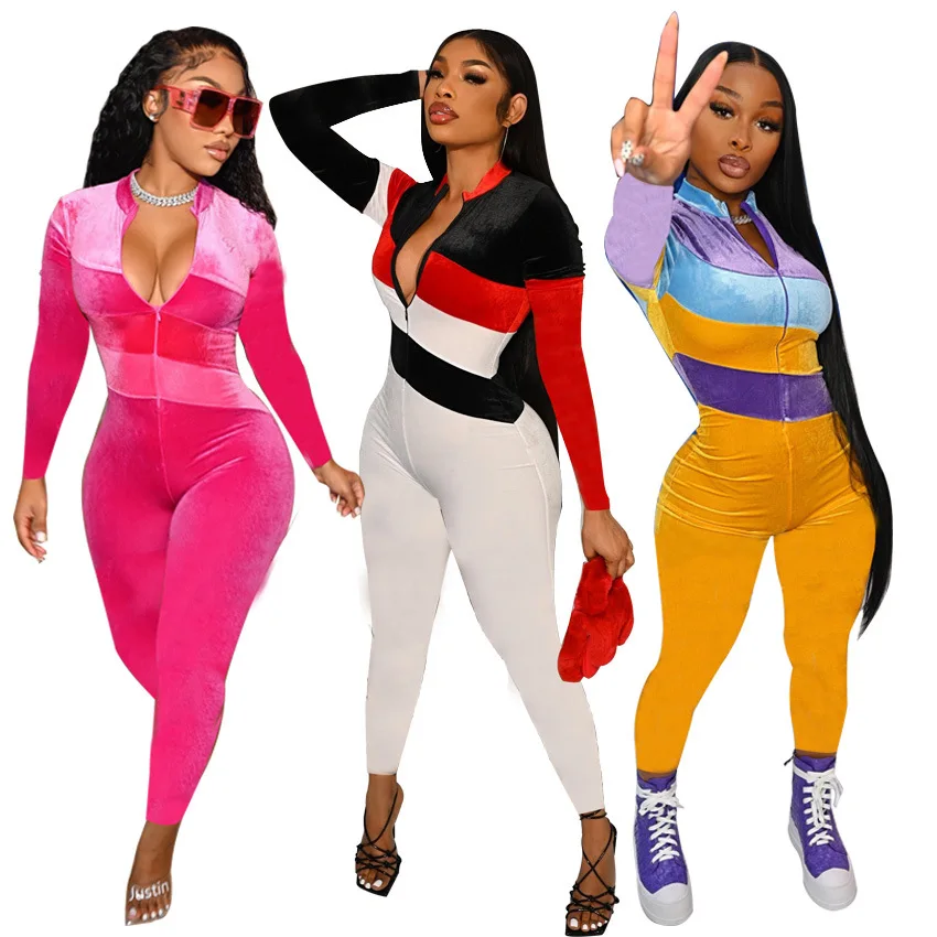 Женский комбинезон на молнии, комбинезон с длинным рукавом, в стиле пэчворк
Женский комбинезон на молнии, комбинезон с длинным рукавом, в стиле пэчворк