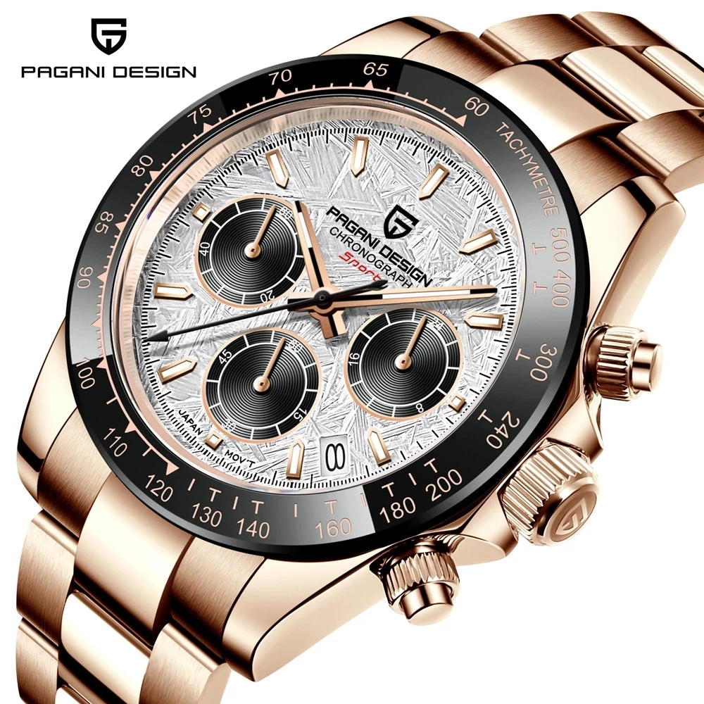 PAGANI DESIGN New 2022 Quartz Meteorite Dial Wristwatch 100M Waterproof Full Steel Mens Sport Watches Sapphire Seiko Chronograph
PAGANI DESIGN New 2022 Quartz Meteorite Dial Wristwatch 100M Waterproof Full Steel Mens Sport Watches Sapphire Seiko Chronograph