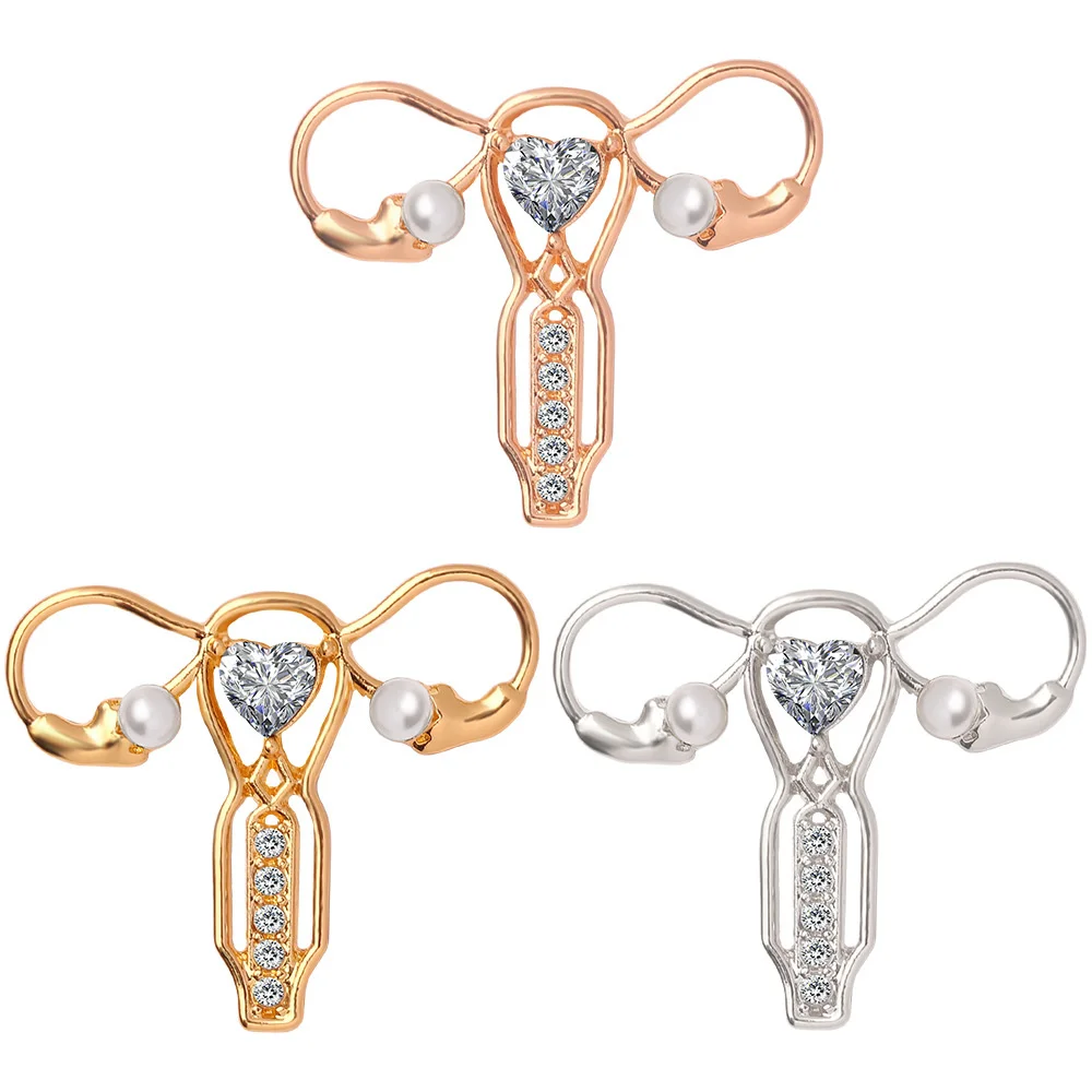 Fashionable Women's Jewelry Alloy Dripping Oil Human Organ Modeling Female Uterus Badge Exquisite Clothing Lapel Brooch
Fashionable Women's Jewelry Alloy Dripping Oil Human Organ Modeling Female Uterus Badge Exquisite Clothing Lapel Brooch