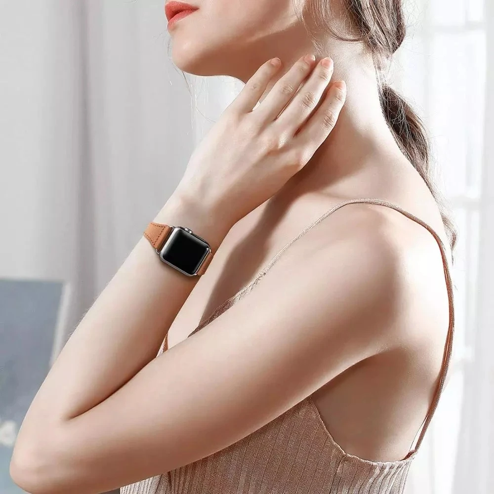 Genuine Leather loop band For Apple watch 38mm 42mm iWatch 5 band 44mm 40mm Slim bracelet strap Apple watch 3/4/2/1 40 44 38 mm
Genuine Leather loop band For Apple watch 38mm 42mm iWatch 5 band 44mm 40mm Slim bracelet strap Apple watch 3/4/2/1 40 44 38 mm