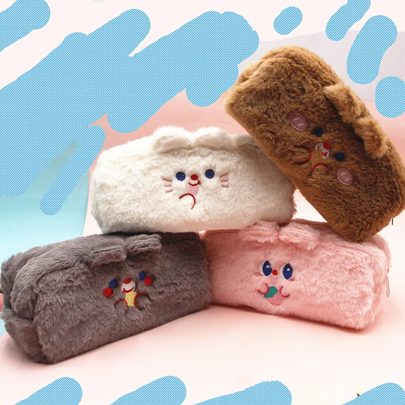 Cute Plush Pencil Pen Pouch Bag Pencil Case Faux Fur Lightweight Large Capacity Stationary Cosmetics Bags For Students Girls
Cute Plush Pencil Pen Pouch Bag Pencil Case Faux Fur Lightweight Large Capacity Stationary Cosmetics Bags For Students Girls
