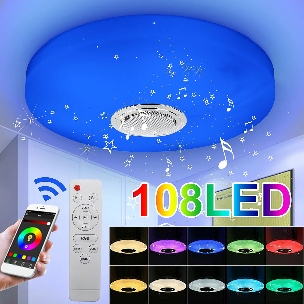 200W Wi-Fi, светодиодный потолочный светильник s современный RGB дома светильник ing APP bluetooth Музыка светильник Спальня лампа Смарт потолочный свет...
200W Wi-Fi, светодиодный потолочный светильник s современный RGB дома светильник ing APP bluetooth Музыка светильник Спальня лампа Смарт потолочный свет...