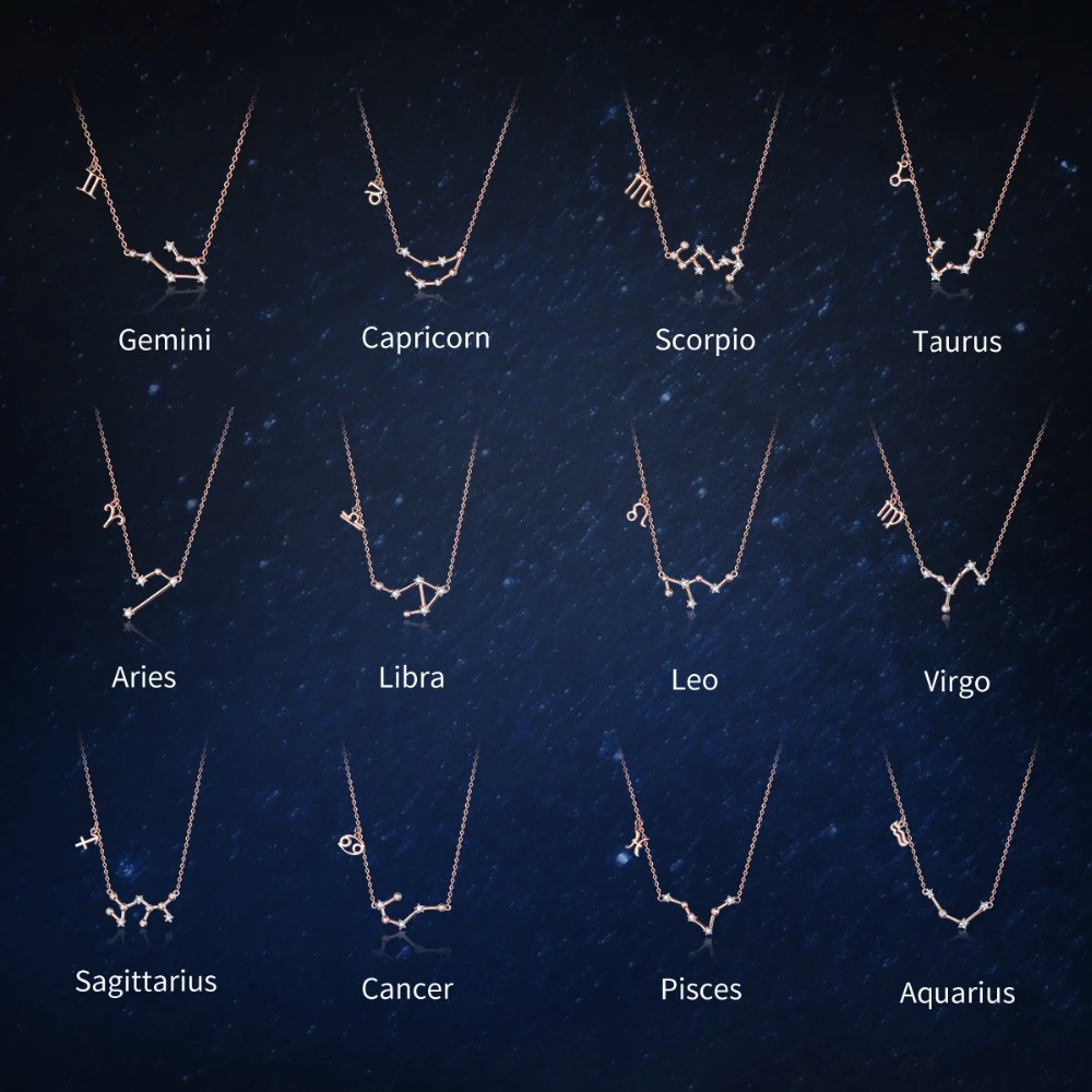 2020 Women 12 Constellation Silver 925 Sterling Rose Gold Necklaces Pendants Long Chain Choker For Women Jewelry XBSN35025
2020 Women 12 Constellation Silver 925 Sterling Rose Gold Necklaces Pendants Long Chain Choker For Women Jewelry XBSN35025
