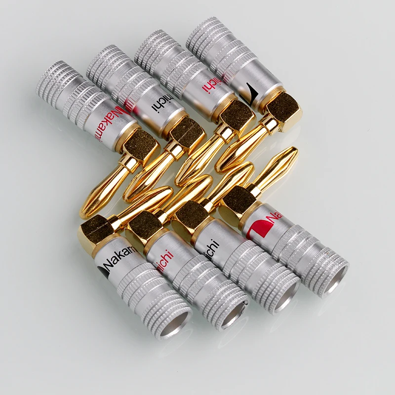 8/20Pcs 4mm L Type Banana Plug Nakamichi Right Angle Speaker Adapter Wire Cable Connector 24K Gold Plated For HiFi Musical Audio
8/20Pcs 4mm L Type Banana Plug Nakamichi Right Angle Speaker Adapter Wire Cable Connector 24K Gold Plated For HiFi Musical Audio