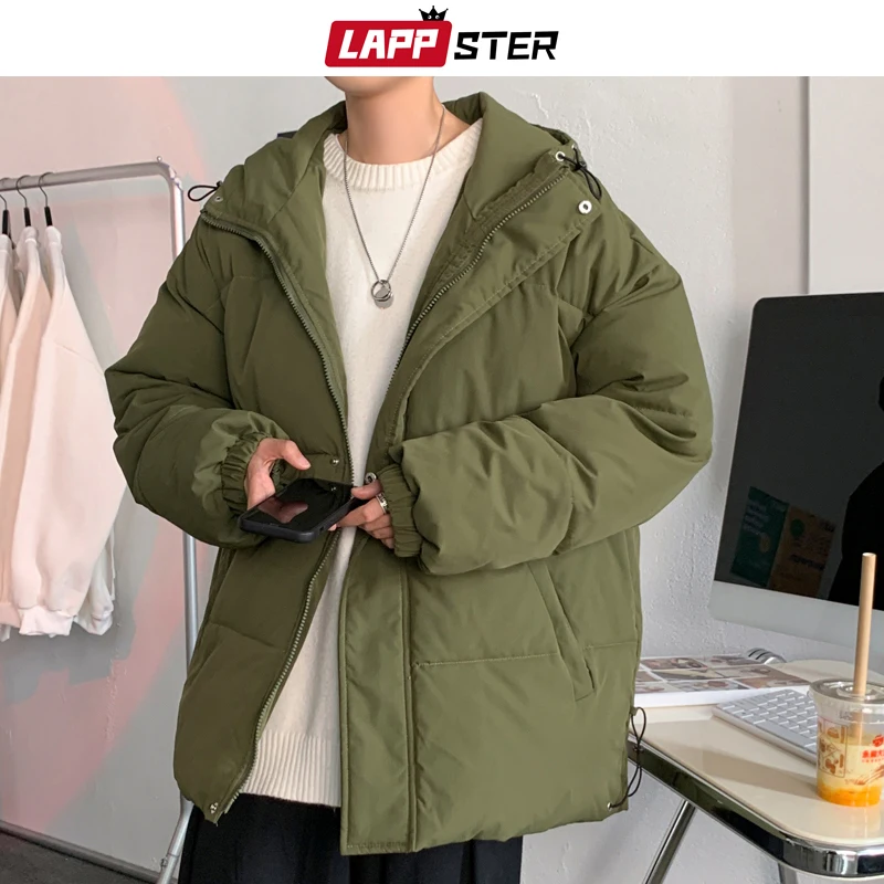 LAPPSTER Men Solid Harajuku Vintage Winter Jacket 2022 Mens Oversized Colorful Hooded Parkas Male Korean Cotton Warm Bubble Coat
LAPPSTER Men Solid Harajuku Vintage Winter Jacket 2022 Mens Oversized Colorful Hooded Parkas Male Korean Cotton Warm Bubble Coat