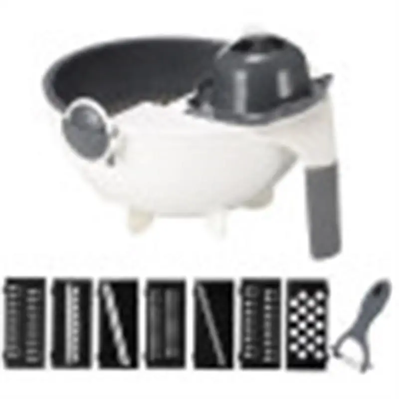 Vegetable Slicer Potato Peeler Carrot Onion Grater with Strainer 9-in-1 Vegetable Cutter Kitchen Accessories Rotary Chopper
Vegetable Slicer Potato Peeler Carrot Onion Grater with Strainer 9-in-1 Vegetable Cutter Kitchen Accessories Rotary Chopper
