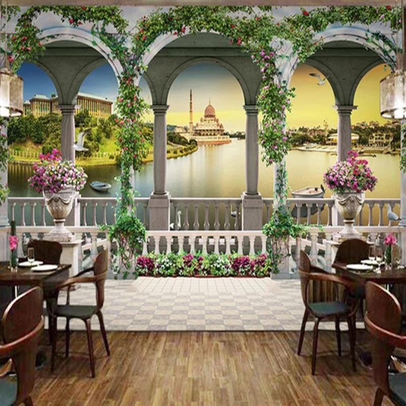 Custom Mural European Style 3D Roman Column Balcony Landscape Photo Wall Paper Living Room Sofa Bedroom TV Background Wall Decor
Custom Mural European Style 3D Roman Column Balcony Landscape Photo Wall Paper Living Room Sofa Bedroom TV Background Wall Decor