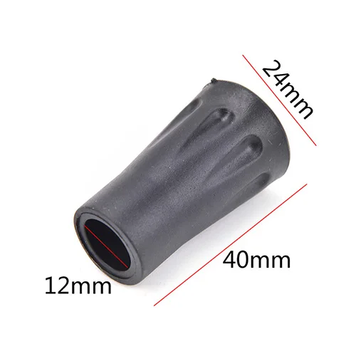 2 Pcs/lot Rubber Tip Carbon Fiber Hike Telescope Stick Nordic Walk Camp Alloy Ferrule Crutch Bar Tungsten Trek Pole Basket | Спорт и