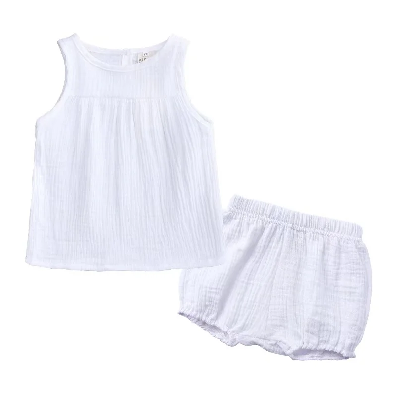Summer Infant Baby Girl Clothing Suits Newborn Baby Girl Linen Clothes Outfit Kids Clothes Set Sleeveless Vest+Shorts 2 PCS
Summer Infant Baby Girl Clothing Suits Newborn Baby Girl Linen Clothes Outfit Kids Clothes Set Sleeveless Vest+Shorts 2 PCS