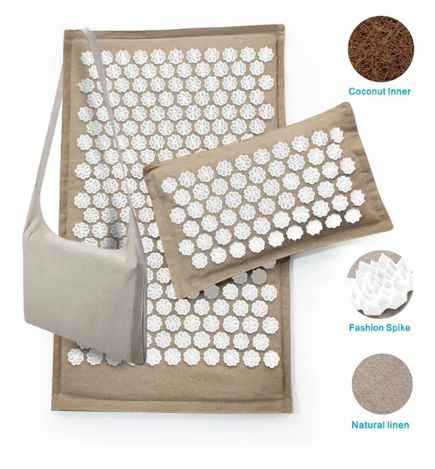 Linen Coconut Palm Acupressure Mat Massage Mat with bag Relaxation Stress Relief Massager Cushion Yoga Acupuncture Mat
Linen Coconut Palm Acupressure Mat Massage Mat with bag Relaxation Stress Relief Massager Cushion Yoga Acupuncture Mat