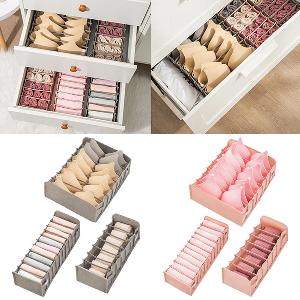 Bra Organizer Underwear Storage Box Folding Storage Box Drawer Closet Organizer Divider Boxes for Underwear Scarves Socks Bra
Bra Organizer Underwear Storage Box Folding Storage Box Drawer Closet Organizer Divider Boxes for Underwear Scarves Socks Bra