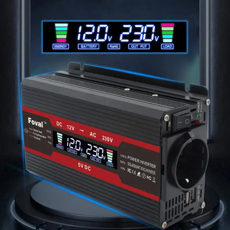 Universal Inverter 12V 220V 1500W 2000W 2600W 24V Dc To 110V Ac Pure Sine Wave Voltage Converter 12 220 Power Car Micro Inverter
Universal Inverter 12V 220V 1500W 2000W 2600W 24V Dc To 110V Ac Pure Sine Wave Voltage Converter 12 220 Power Car Micro Inverter