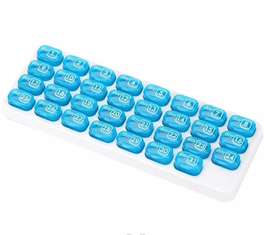 Travel Pill Storage Box 31 Grid Pill Box One Month Pill Box Pill Organizer Medicine Dispenser Pill Tablet Container
Travel Pill Storage Box 31 Grid Pill Box One Month Pill Box Pill Organizer Medicine Dispenser Pill Tablet Container