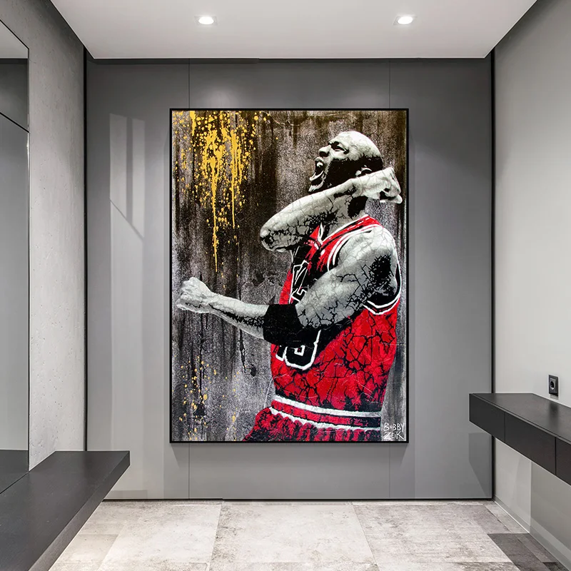 Great Basketball Player Abstract Portrait Canvas Posters Modern Wall Decorative Paintings on The Wall for Home Decor
Great Basketball Player Abstract Portrait Canvas Posters Modern Wall Decorative Paintings on The Wall for Home Decor