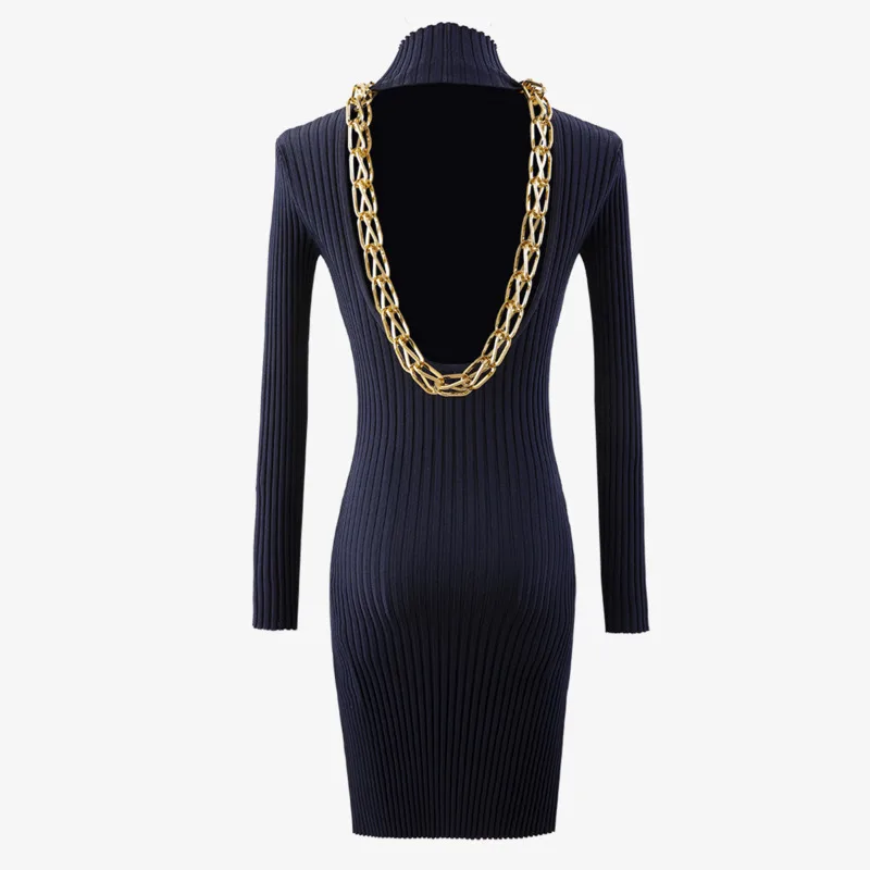 Women Dress Chain Patchwork Turtleneck Knitting Sweater Dresses Women Hollow Out Vintage Sexy Long Knitting D235
Women Dress Chain Patchwork Turtleneck Knitting Sweater Dresses Women Hollow Out Vintage Sexy Long Knitting D235