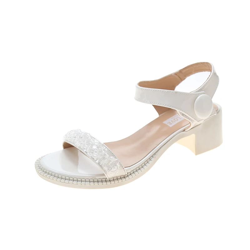Sandals Women Summer New Fashion Women's Sandals 2021 Solid Color Round Head Comfortable Open Toe High Heel Shoes Shallow Shoes
Sandals Women Summer New Fashion Women's Sandals 2021 Solid Color Round Head Comfortable Open Toe High Heel Shoes Shallow Shoes