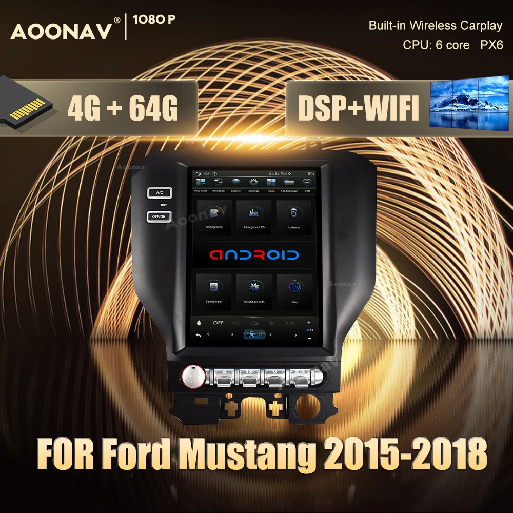 Автомагнитола 2din на android, мультимедийный плеер для Ford Mustang 2015-2018, автомобильный сенсорный экран, GPS-навигация, Стерео Авторадио
Автомагнитола 2din на android, мультимедийный плеер для Ford Mustang 2015-2018, автомобильный сенсорный экран, GPS-навигация, Стерео Авторадио