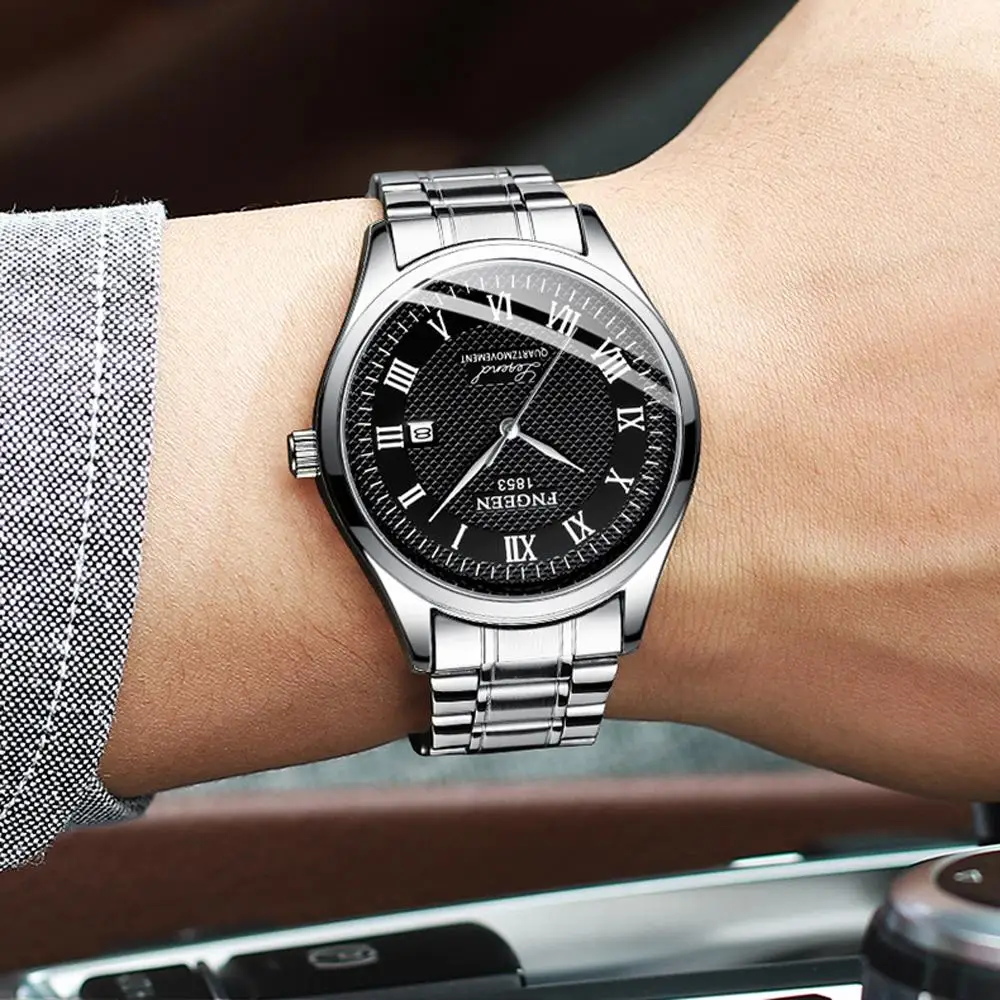 2020 New Model Men 'S Watches Korean Trend Students Roman Steel Wrist Watch For Men Date Clock Waterproof Quartz Black Men Watch
2020 New Model Men 'S Watches Korean Trend Students Roman Steel Wrist Watch For Men Date Clock Waterproof Quartz Black Men Watch