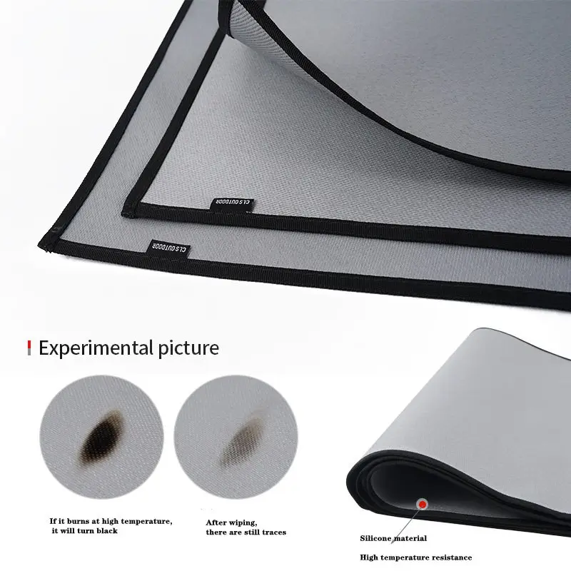 Outdoor Camping Fireproof Cloth Barbecue Insulation Mat Flame Retardant High Temperature Resistant Silica Gel Coated
Outdoor Camping Fireproof Cloth Barbecue Insulation Mat Flame Retardant High Temperature Resistant Silica Gel Coated