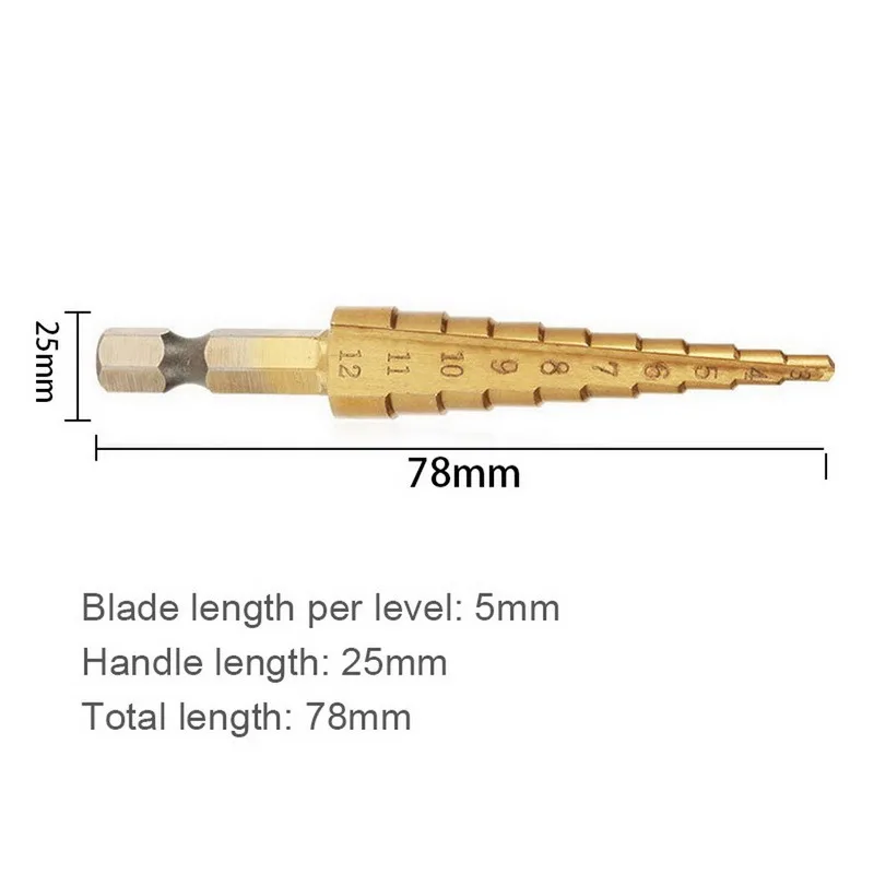 3-12mmStraight Groove Step Drill Bit Set Coated Wood Metal Hole Cutter Core Drill Bit
3-12mmStraight Groove Step Drill Bit Set Coated Wood Metal Hole Cutter Core Drill Bit