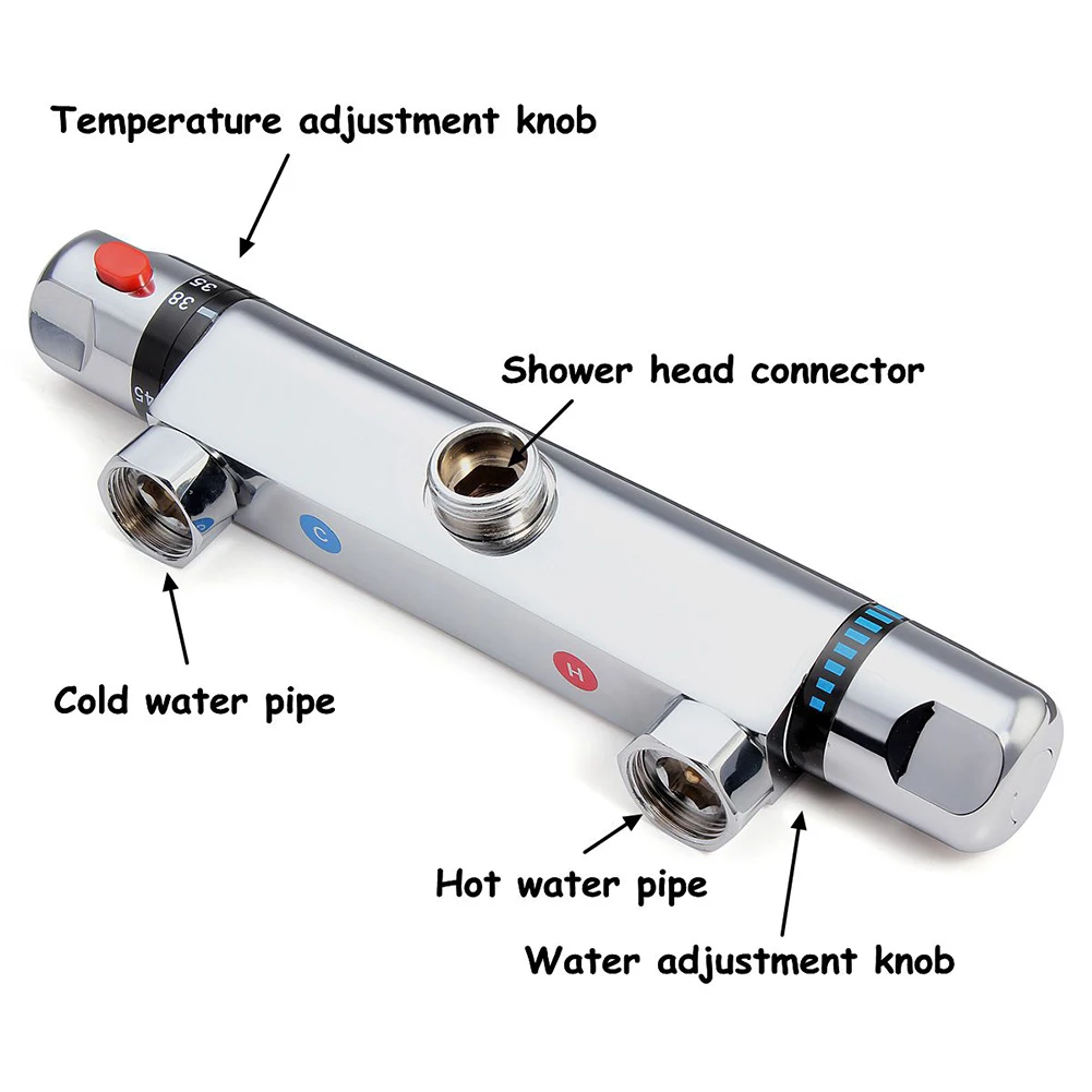 Thermostatic Bath Shower Control Valve Bottom Faucet Wall Mounted Hot Cold Brass Bathroom Mixer Bathtub Tap For Home Supplies
Thermostatic Bath Shower Control Valve Bottom Faucet Wall Mounted Hot Cold Brass Bathroom Mixer Bathtub Tap For Home Supplies
