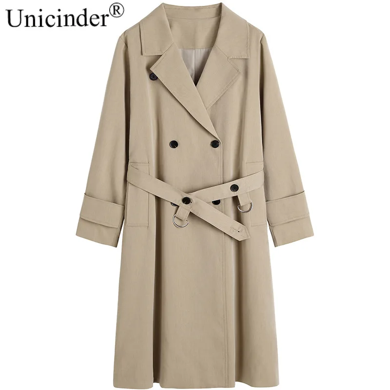 Unicinder Plus Size British Temperament with Windcoat Jacket Autumn and Winter New Long Over-knee Coat Women's# 9824
Unicinder Plus Size British Temperament with Windcoat Jacket Autumn and Winter New Long Over-knee Coat Women's# 9824