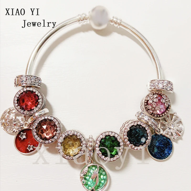 XIAOYI 2020 New 100% S925 Colorful cat eyes Santa Claus Sea girl snowflake personality temperament bracelet for his girlfriend
XIAOYI 2020 New 100% S925 Colorful cat eyes Santa Claus Sea girl snowflake personality temperament bracelet for his girlfriend