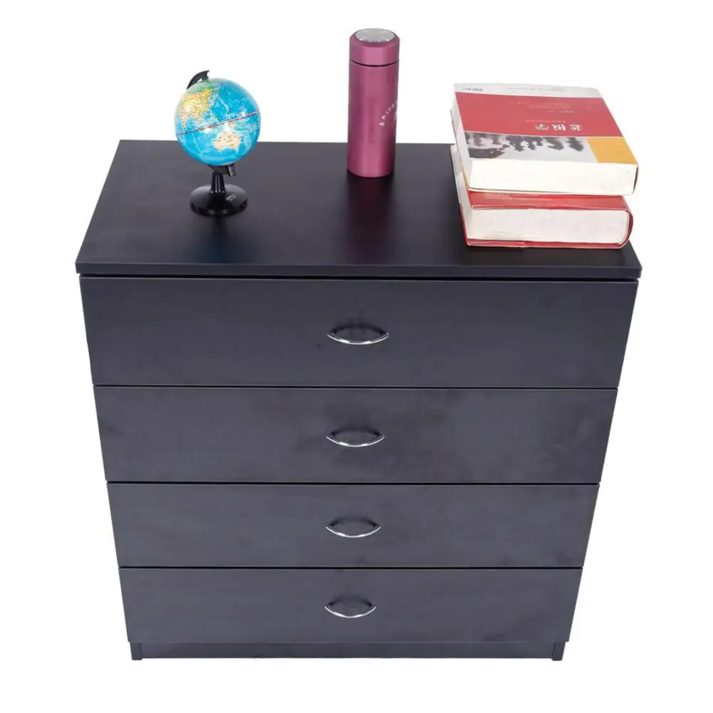 MDF Wood Simple 4-Drawer Dresser Screws Screwdriver Handles Black Family Bedroom Living Room Indoor Home Office Drawer Dresser
MDF Wood Simple 4-Drawer Dresser Screws Screwdriver Handles Black Family Bedroom Living Room Indoor Home Office Drawer Dresser