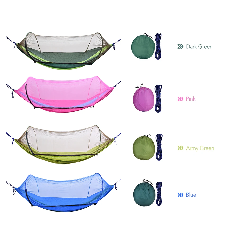 Outdoor Camping Hammock with Mesh Mosquito Bug Net Hanging Swing Sleeping Bed Hanging Swing Tree Tent
Outdoor Camping Hammock with Mesh Mosquito Bug Net Hanging Swing Sleeping Bed Hanging Swing Tree Tent