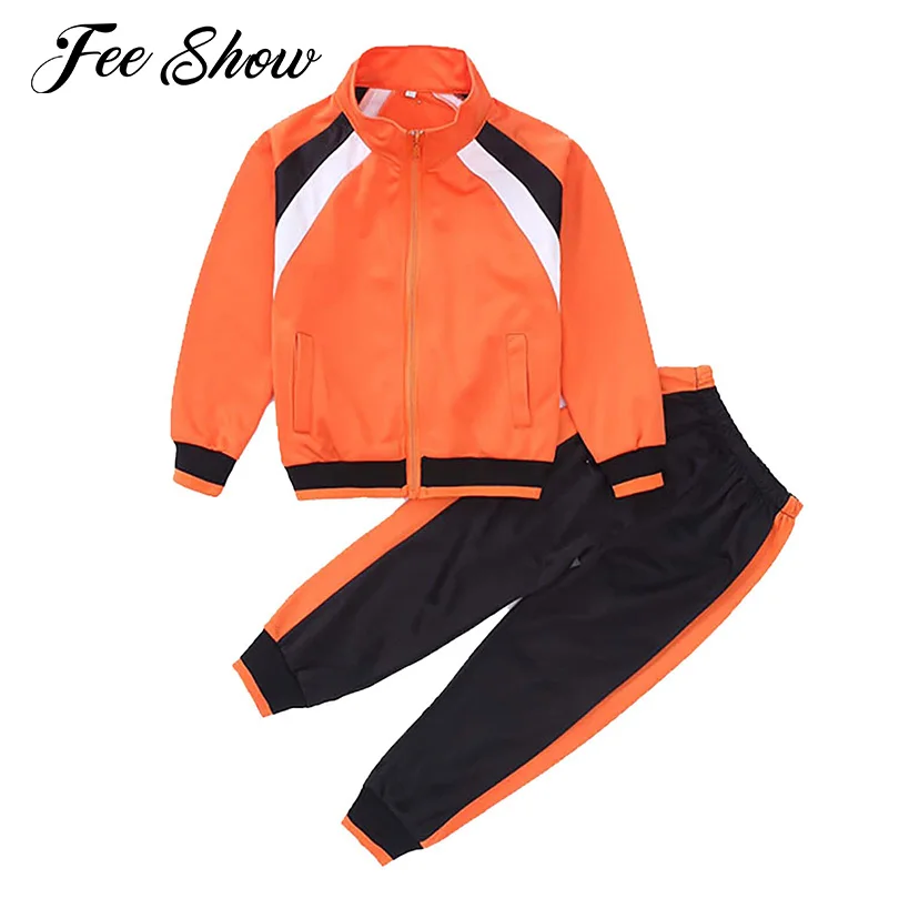 Спортивный костюм для мальчиков и девочек, спортивная одежда с воротником-стойкой, длинными рукавами, топ на молнии спереди и штаны, спортив...
Спортивный костюм для мальчиков и девочек, спортивная одежда с воротником-стойкой, длинными рукавами, топ на молнии спереди и штаны, спортив...