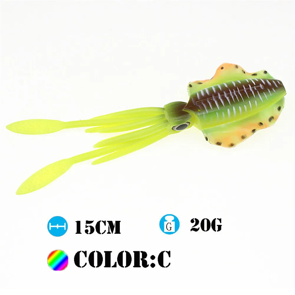 Newly 15CM 20G Simulation Realistic 3D Luminous Squid Bait Glow in Dark Fish Bait Fishing Lures BN99
Newly 15CM 20G Simulation Realistic 3D Luminous Squid Bait Glow in Dark Fish Bait Fishing Lures BN99