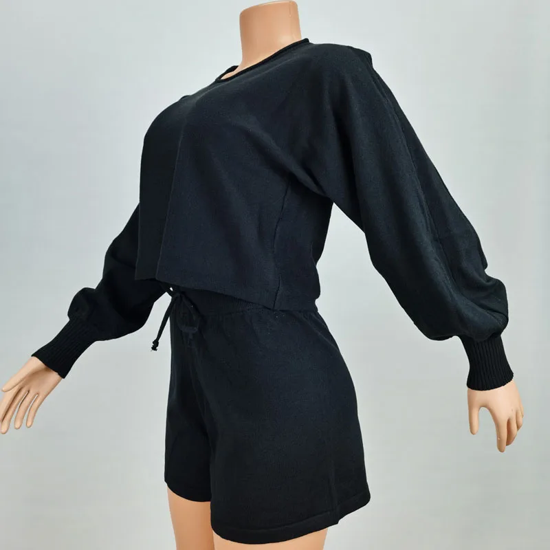 Summer Solid Sweater Oversize 2 Piece Sets Women New O-neck Knitted Long Sleeve Sweater Pullover+drawstring Elastic Waist Shorts
Summer Solid Sweater Oversize 2 Piece Sets Women New O-neck Knitted Long Sleeve Sweater Pullover+drawstring Elastic Waist Shorts