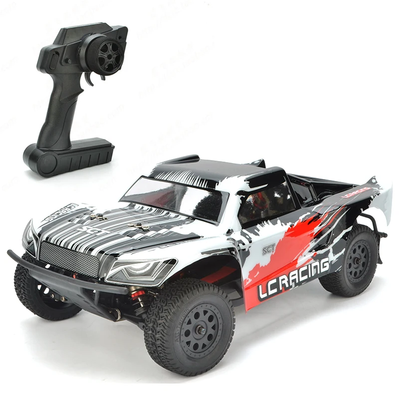 

LC Racing EMB-SCH 1:14 2.4G 50+KM/H 4WD Brushless RC Off-Road Short Truck Remote Control Car Toys - RTR Color Printed Shell