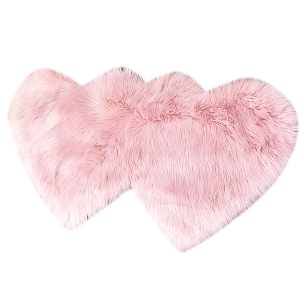 2pcs Heart-Shaped Solid Color Rugs Imitation Sheepskin Faux Non Slip Bedroom Kitchen Doorway Entrance Shaggy Carpet
2pcs Heart-Shaped Solid Color Rugs Imitation Sheepskin Faux Non Slip Bedroom Kitchen Doorway Entrance Shaggy Carpet
