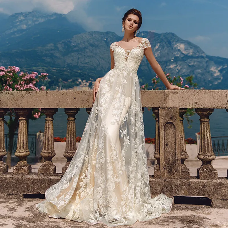 Detachable Vestido De Noiva Muslim Wedding Dresses Mermaid Cap Sleeves Tulle Appliques Lace Backless Wedding Gown Bridal Dresses
Detachable Vestido De Noiva Muslim Wedding Dresses Mermaid Cap Sleeves Tulle Appliques Lace Backless Wedding Gown Bridal Dresses