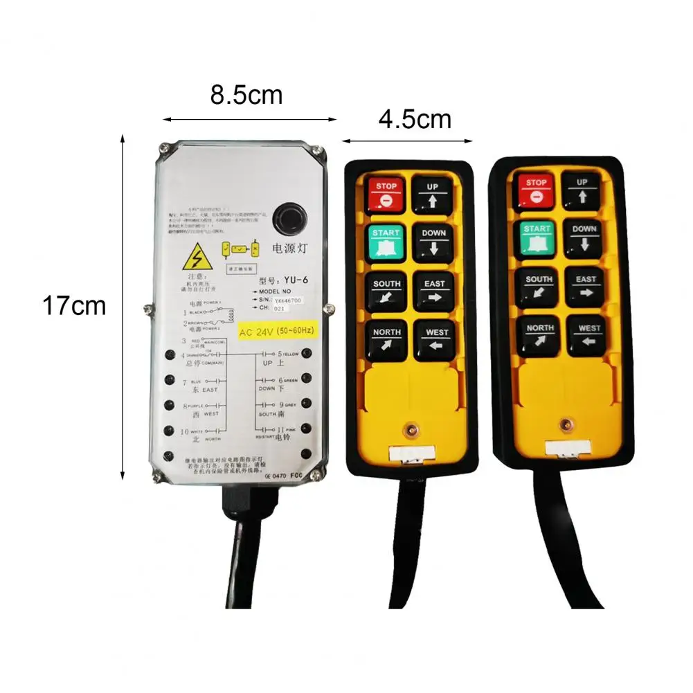 YU-8A 24/36/220/380V Industrial Remote Controller High Transmission Wireless Crane Lift Controller Receiver for Concrete Pump
YU-8A 24/36/220/380V Industrial Remote Controller High Transmission Wireless Crane Lift Controller Receiver for Concrete Pump