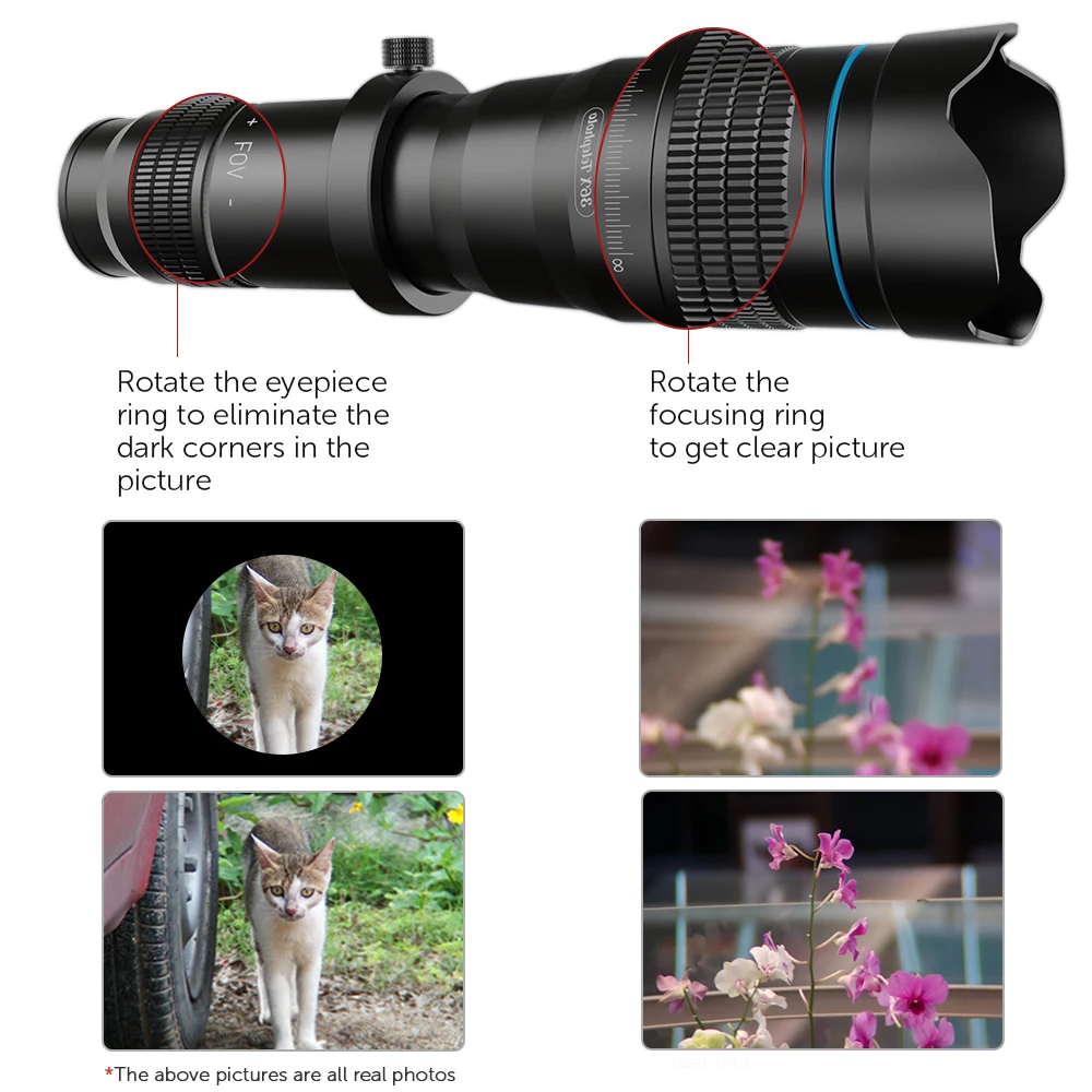 APEXEL Optic Phone Mobile Camera Lens 36X Telephoto Telescope Lens Monocular + Selfie Tripod for IPhone Huawei All Smartphones
APEXEL Optic Phone Mobile Camera Lens 36X Telephoto Telescope Lens Monocular + Selfie Tripod for IPhone Huawei All Smartphones