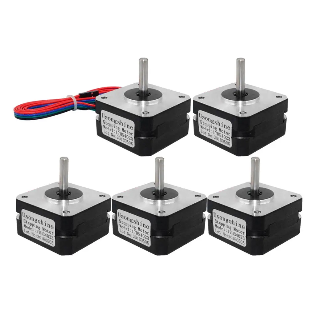 5Pcs Nema17 12V 0.7A 2Phase Stepper Motor With Cable 4-lead For 3D Printer Parts
5Pcs Nema17 12V 0.7A 2Phase Stepper Motor With Cable 4-lead For 3D Printer Parts