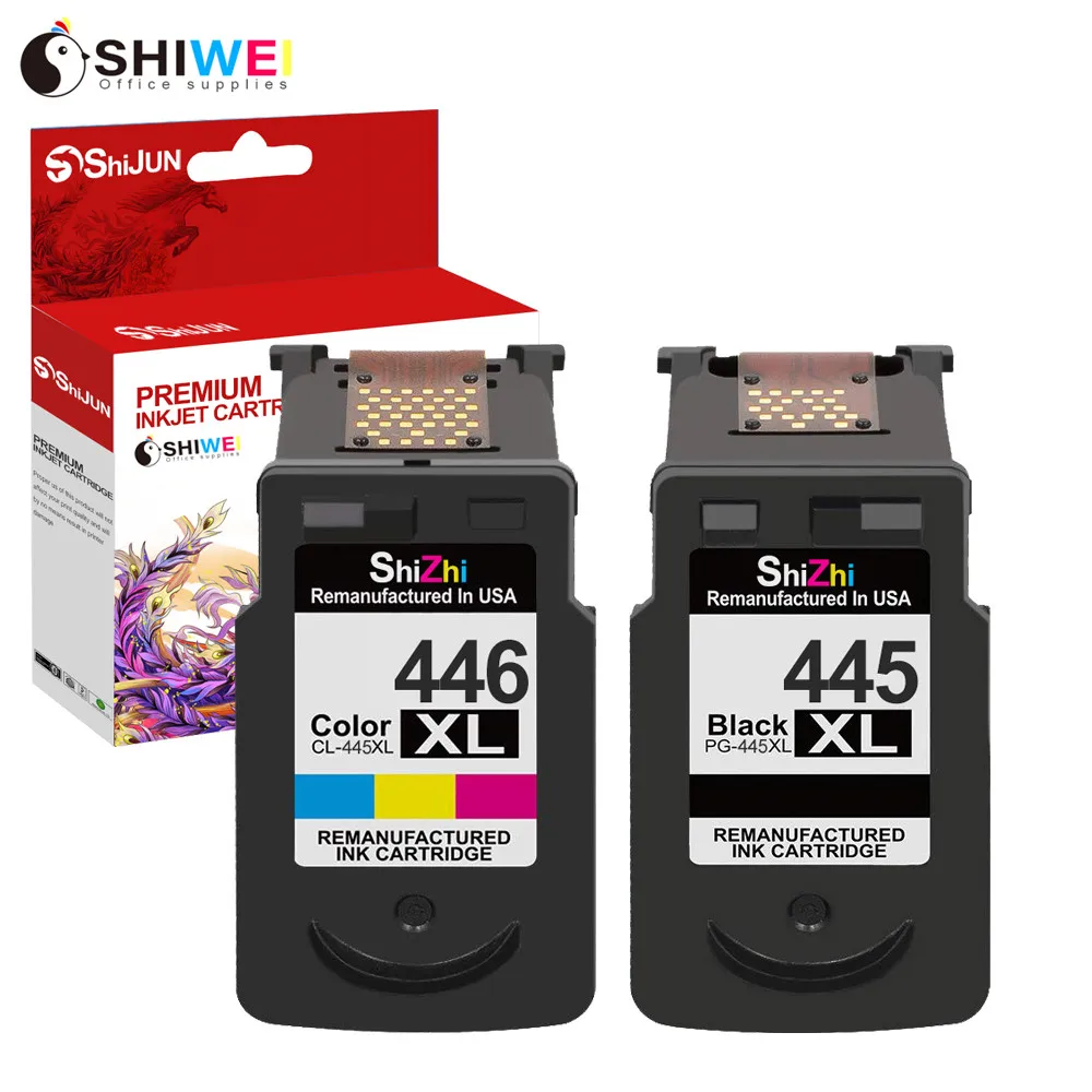 SHIWEI Remanufactured Ink Cartridge For PG 445 XL CL 446 xl Canon PG445 MX494 MG2440 MG2540 MG2940 MG2942 MG2944 IP2840 Printer
SHIWEI Remanufactured Ink Cartridge For PG 445 XL CL 446 xl Canon PG445 MX494 MG2440 MG2540 MG2940 MG2942 MG2944 IP2840 Printer