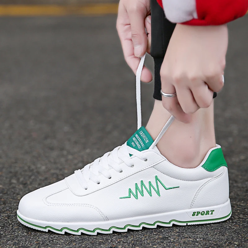 Кроссовки Sepatu Pria мужские кожаные, Повседневная модная спортивная обувь, прогулочные лоферы, белые
Кроссовки Sepatu Pria мужские кожаные, Повседневная модная спортивная обувь, прогулочные лоферы, белые