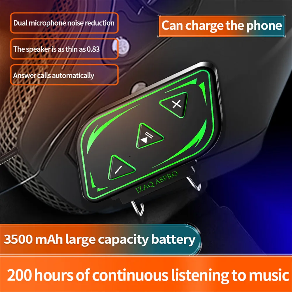 New A8 PRO Motorcycle Helmet Headset Waterproof 3500 mAh Wireless Stereo Earphones Mobile Power Bank Headset For IPhone XIAOMI 
New A8 PRO Motorcycle Helmet Headset Waterproof 3500 mAh Wireless Stereo Earphones Mobile Power Bank Headset For IPhone XIAOMI