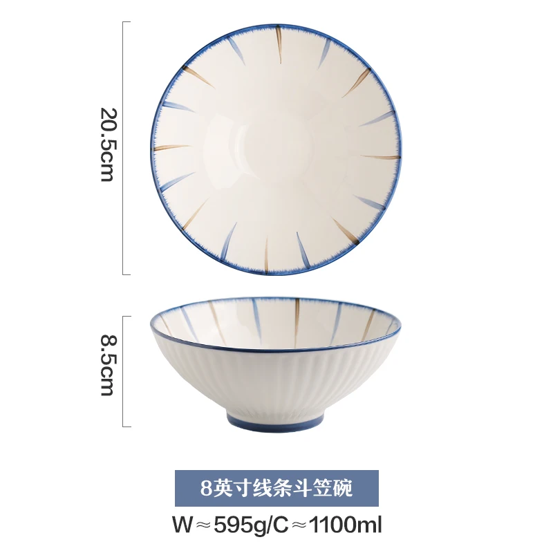 Personality Japanese Bowls Pattern Non Slip Decorative Vintage Ramen Bowl Ceramic Noodle Salad Bowl Ceramica Dinnerware DK50BS 
Personality Japanese Bowls Pattern Non Slip Decorative Vintage Ramen Bowl Ceramic Noodle Salad Bowl Ceramica Dinnerware DK50BS