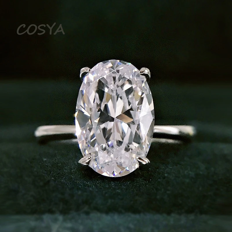 Кольцо женское COSYA из серебра 100% пробы, 8 х12 мм, с овальным высокоуглеродистым бриллиантом
Кольцо женское COSYA из серебра 100% пробы, 8 х12 мм, с овальным высокоуглеродистым бриллиантом