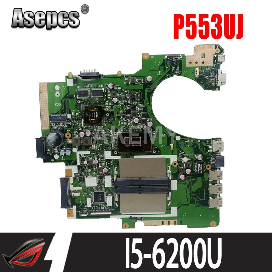 Материнская плата для ноутбука Asus P553UJ P553UF PRO553U PRO553UJ P553U P2540U P2540UQ P2540UV, материнская плата W/ I5-6200U/6198U GT920M/2G
Материнская плата для ноутбука Asus P553UJ P553UF PRO553U PRO553UJ P553U P2540U P2540UQ P2540UV, материнская плата W/ I5-6200U/6198U GT920M/2G