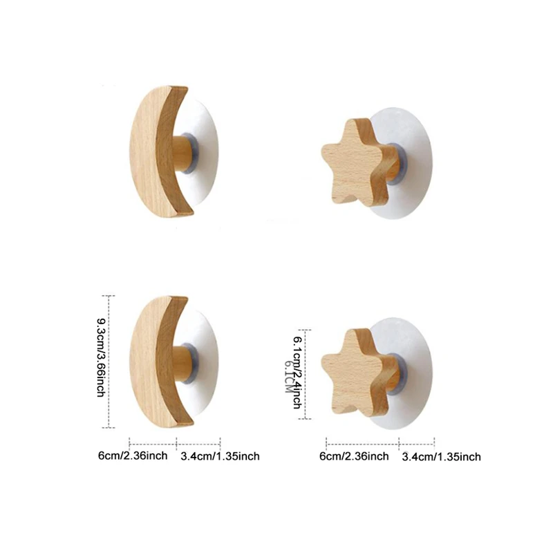 Nordic Style Star Moon Shape Hooks Wall Decoration Wooden Hanger for Towels Coat Bags Storage Haning Hook
Nordic Style Star Moon Shape Hooks Wall Decoration Wooden Hanger for Towels Coat Bags Storage Haning Hook