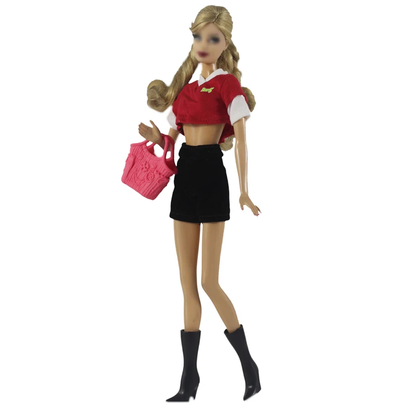 Red Crop Top Shorts 11.5" Doll Outfits For Barbie Clothes Top Trousers 1/6 BJD Accessories For Barbie Doll Clothes Kids Toy Gift
Red Crop Top Shorts 11.5" Doll Outfits For Barbie Clothes Top Trousers 1/6 BJD Accessories For Barbie Doll Clothes Kids Toy Gift