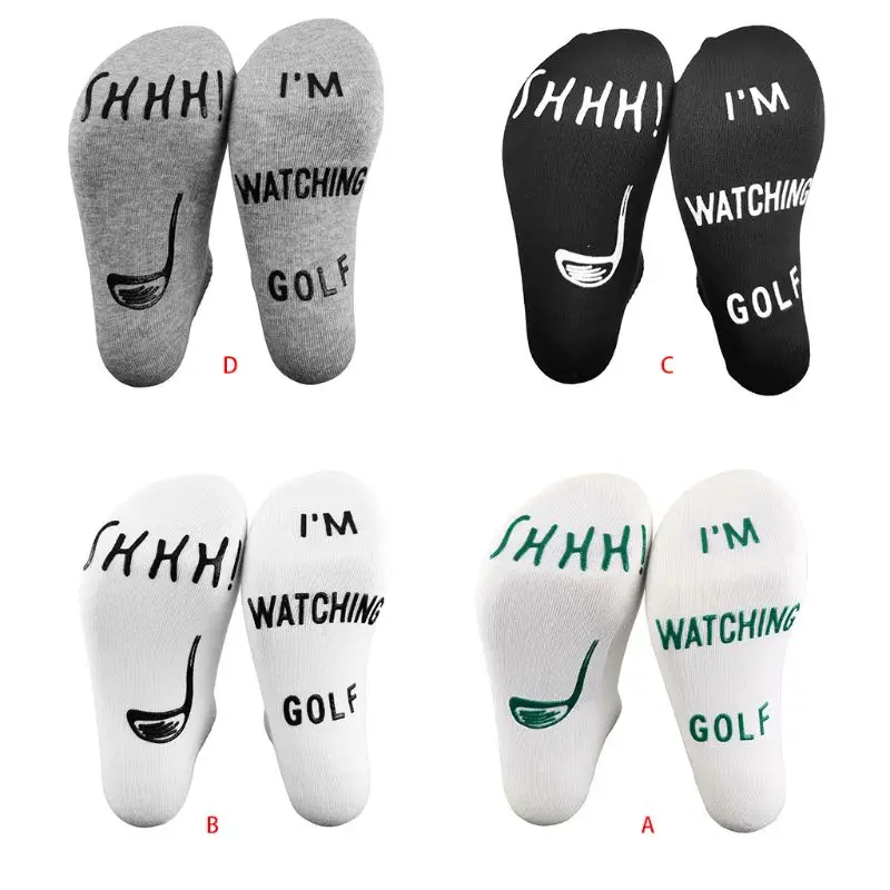 Q6PB Men Women Funny Novelty Cotton Crew Socks Shhh I Am Watching Golf Rubber Letters Hosiery for Sports TV Fans Gift
Q6PB Men Women Funny Novelty Cotton Crew Socks Shhh I Am Watching Golf Rubber Letters Hosiery for Sports TV Fans Gift