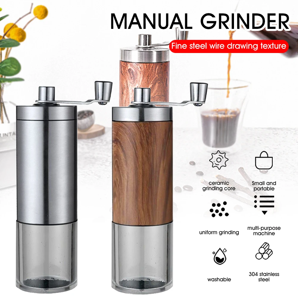 Manual Coffee Grinder Mini Portable Coffee Bean Ceramic Grinder Hand Mill with Stainless Steel Hand Crank Kitchen Tools
Manual Coffee Grinder Mini Portable Coffee Bean Ceramic Grinder Hand Mill with Stainless Steel Hand Crank Kitchen Tools